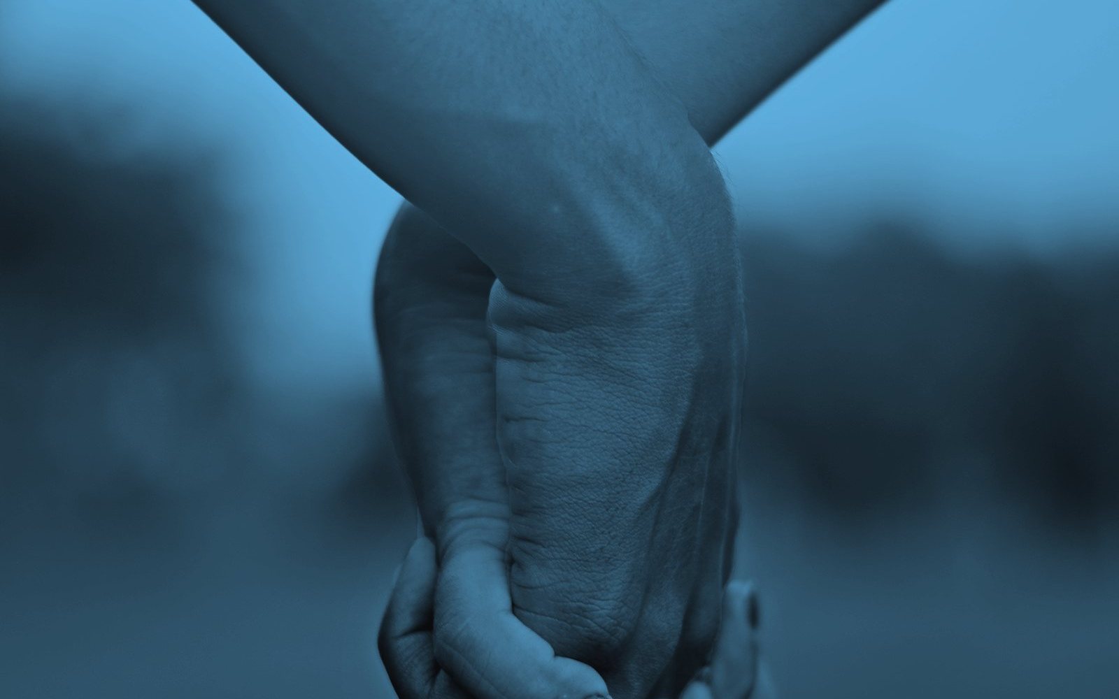 Two hands held